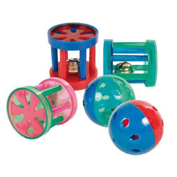 Plastový míček/klec s rolničkou 4,5cm/4cm TRIXIE
